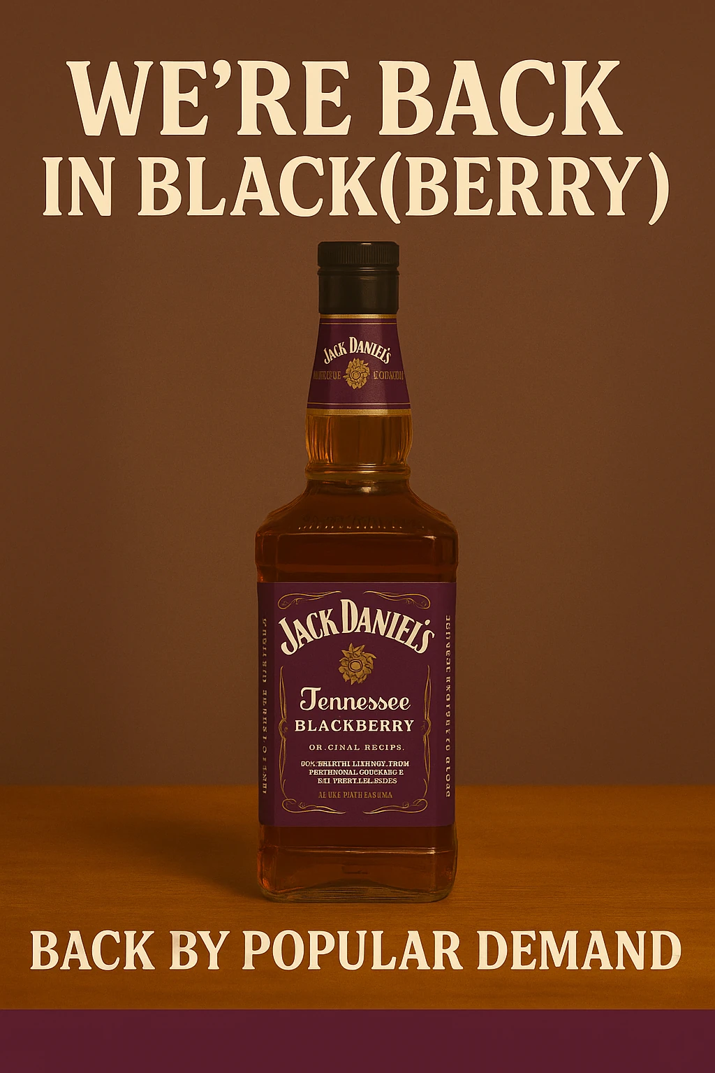 BACK IN BLACKBERRY BY POPULAR DEMAND